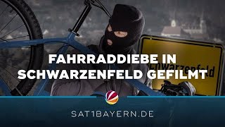 Dreiste FahrradDiebe in der Oberpfalz Überwachungskamera filmt alles [upl. by Calvinna576]