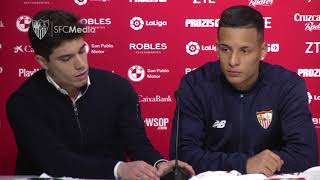 Declaraciones Guilherme Arana en su presentación 120118 Sevilla FC [upl. by Yelbmik]