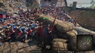 Conquerors Blade  Poleaxe 2570lvl Season18 Siege Battle Gameplay 24No Commentary [upl. by Farmann352]