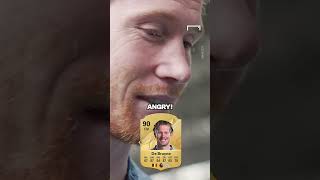 DE BRUYNE is STILL ANGRY about BERNARDOs FC 25 CARD 😭 shorts football soccer [upl. by Anesusa]