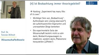 Wissenschaftstheorie 14 Ist Beobachtung immer theoriegeleitet Prof Dr Torsten Wilholt [upl. by Ileek]