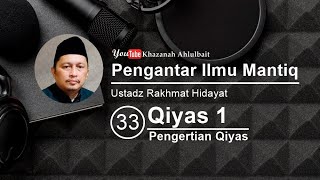 PENGANTAR ILMU MANTIQLOGIKA ISLAM UNTUK PEMULA 33  ARGUMENTASI LANGSUNG QIYAS 1 [upl. by Welcy]