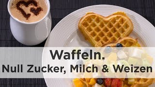 Waffeln ohne Zucker Milch und Weizen [upl. by Aetnahc635]