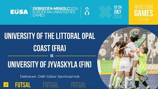 Futsal Women  University of the Littoral Opal Coast FRA  Loser Quarter Final 4 [upl. by Nahij]