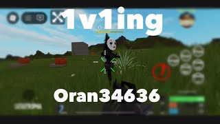 1v1ing Oran34636 Catastrophia Roblox [upl. by Ultan]