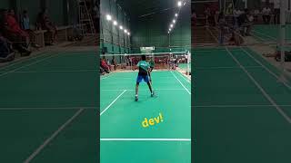 Fireball s ilanjitra dev with a good crossnetbadmintonviralvideotrendingshortvideobulutangkis [upl. by Ocer912]