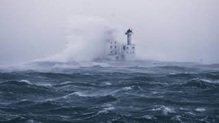 Averøy 3 februar 2024 Storm med orkan i kastene [upl. by Edge]