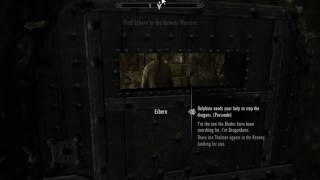 FIX The Elder Scrolls V Skyrim  Esbern cant talk Glitch [upl. by Aihcela66]