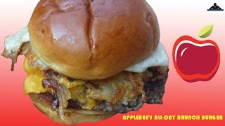 APPLEBEES NEW ALLDAY BRUNCH BURGER REVIEW 191 [upl. by Perlman]