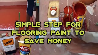 Simple Step for Flooring Paint to Save Money Acreex paint flooring royalplay rubberbasepaint [upl. by Aikin]