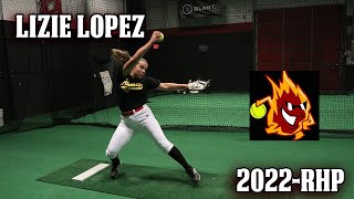 2022RHP Lizie Lopez Softball Skills Video [upl. by Koblick879]