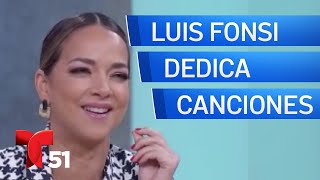 La reacción de Adamari López a las 4 canciones que Luis Fonsi ha dedicado [upl. by Nelsen]