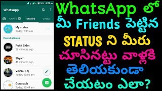 How to hide whatsapp view statusRead Reciept [upl. by Nahtanaj404]