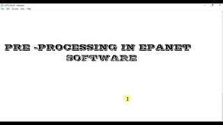 Epanet Software Units Setup Tutorial [upl. by Aifos]