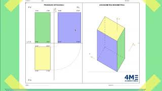 Assonometria monometrica di un parallelepipedo a base rettangolare [upl. by Bean161]