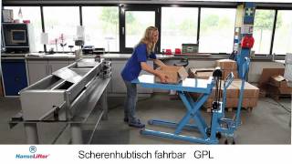 HanseLifter Scherenhubtisch fahrbar GPL [upl. by Freeborn]