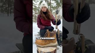 Elle sèche ses chaussures trempées dans cette eau glaciale🥶😱 [upl. by Hufnagel]