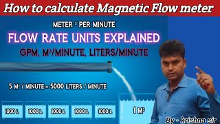 Flow Rate Unit LPM  LPH  M3hr  GPM  CFM and their Conversion Magnetic flow meterdelydays [upl. by Nnaeilsel675]