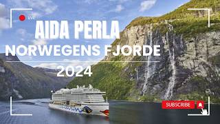 Aidaperla Vlog  2024  Norwegens Fjorde  Norwegens Fjorde ab Hamburg  Seetag Songefjord  4K [upl. by Irwin]