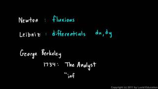 Calculus 52d  Infinitesimals  Newton to Robinson [upl. by Vivyanne306]