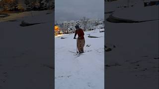 1st snow scooter ride of the season snowscoot snowscooter eretic snow colorado [upl. by Aiuqenehs]