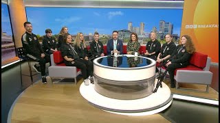 Englands Amputee Lionesses on BBC Breakfast  Messages from Gary Lineker amp Sam Ryder for World Cup [upl. by Saidel]