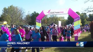 Survivors supporters participate in Susan G Komen MORE THAN PINK Walk [upl. by Kleeman20]