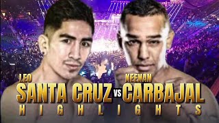 Leo Santa Cruz Vs Keenan Carbajal Highlights  Boxing 🥊 [upl. by Bena]