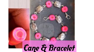 How To Make Bulls Eye Cane Bracelet  Polymer Clay Tutorial 41 [upl. by Gnirol]