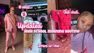 VLOGTOBER 1👻 Updated high school morning routine  dunkin grwm chitchat  Ra’Mariah Alexia [upl. by Balac320]