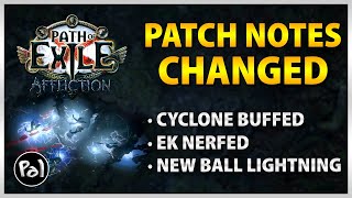 PoE 323 Cyclone quotBUFFEDquot EK NERFED  New Teaser Reveals [upl. by Romain]