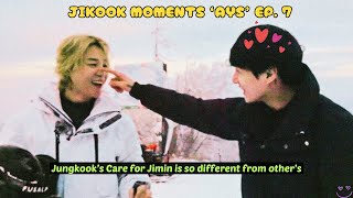 Jungkook Love and Care for Jimin is so different from others JIKOOK Moments AYS Ep 7 SAPPORO Trip [upl. by Blalock]