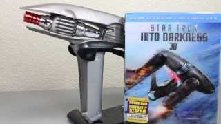 Star Trek Into Darkness BluRay 3D Combo Pack amp Starfleet Phaser Movie Set Review [upl. by Essilevi]