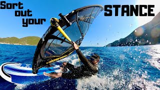 How to adapt your STANCE to improve your windsurfing insta360 Vassiliki Vasiliki [upl. by Hedveh863]