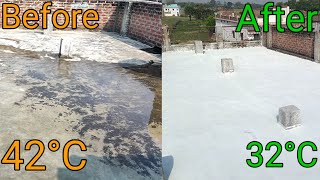 Heat Proofing of Roof  गर्मी में घर को ठंडा रखने का सबसे सस्ता उपाय [upl. by Kaslik]