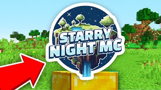 NEW Minecraft OP Skyblock Server StarryNightMC STOW 121  EP 1 [upl. by Harmonia]