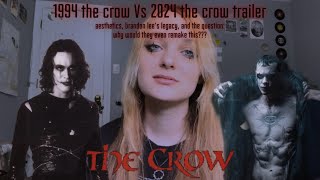 CROW VS CROW  reacting to 1994 and 2024 trailers for the crow and talking differences and concerns [upl. by Gaelan64]