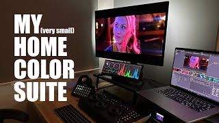 my very small home color grading suite [upl. by Aicemat]