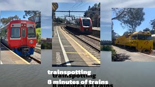 trainspotting in Adelaide 8 minutes of trains [upl. by Dripps]