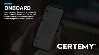 Onboard Credentialed  Licensed  Certified Employees with Primary Source Verification [upl. by Crim]