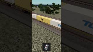 NR121 NR1 AN6 AN8 hauling a freight train in RoScale Australia [upl. by Arracot]