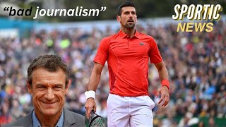 Djokovic Answers Italian Journalists Atrocious Question Wilanders Weird Antics  Sportic News [upl. by Guendolen]