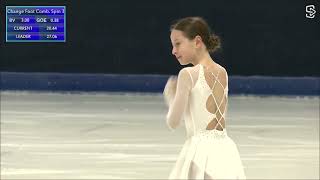 Ornella Messana ITA Advanced Novice SP  NRW Trophy 2023 [upl. by Inaja]