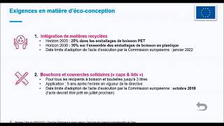 WEBINAR La directive quotSingleuse plasticsquot [upl. by Lowery]