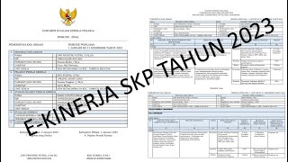 SATU JAM SELESAI  MEMBUAT EKINERJA SKP TERBARU TAHUN 2023 [upl. by Yoj]