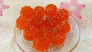 Make Tasty Orange Candies At Home Easy Orange Candy Recipe With Two Ingredients Orange Candy [upl. by Burtie602]