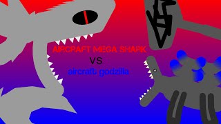 Aircraft mega shark vs aircraft Godzilla battle of aircrafts sticknodes animation [upl. by Dyche]