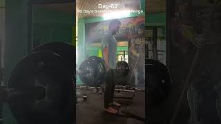 Day62 fitness motivation hardwork youtubeshorts 90 days transformation challenge 💪💪💪 [upl. by Heidy]