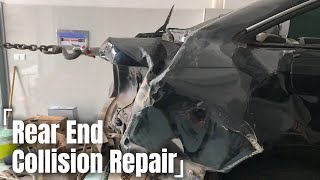 Rear end collision repaircollision mechanic [upl. by Tony980]