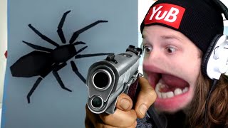 how to kill spiders easy method use a gun [upl. by Ehudd]